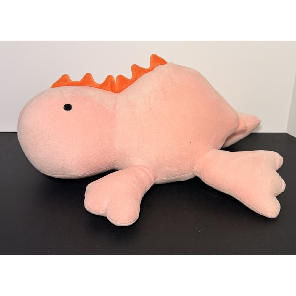 Pillowfort Weighted Pink Dinosaur Plush Throw Pillow 24" Soft Cozy Kids Decor